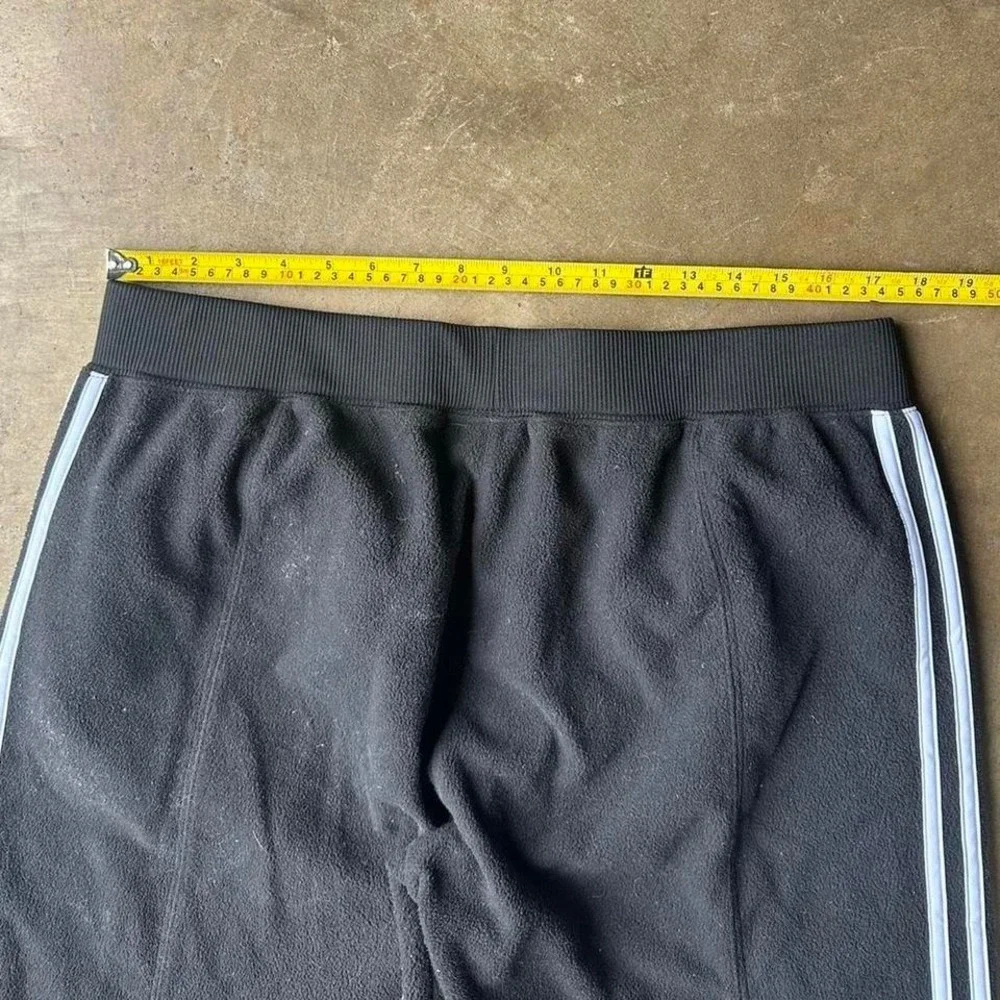 2000s Y2K super baggy adidas fleece wide leg baggy sweatpants